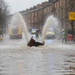 Glasgow Water Main Break Shettleston Road